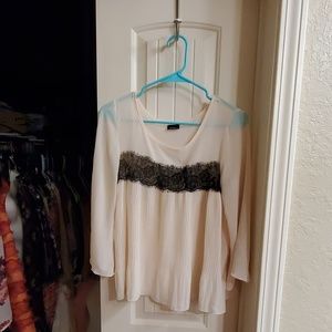 Adorable silky pleated top